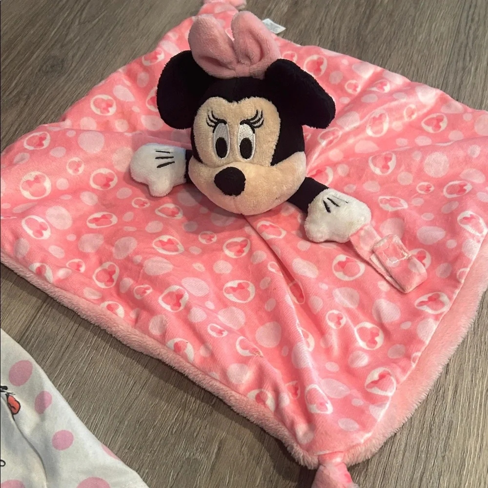 Disney Minnie Mouse Pink and White‎ Dress with Blanket